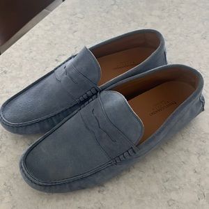 100% Italian Passeggiando Ravello Light Blue slip-on loafers size 46. Worn once!